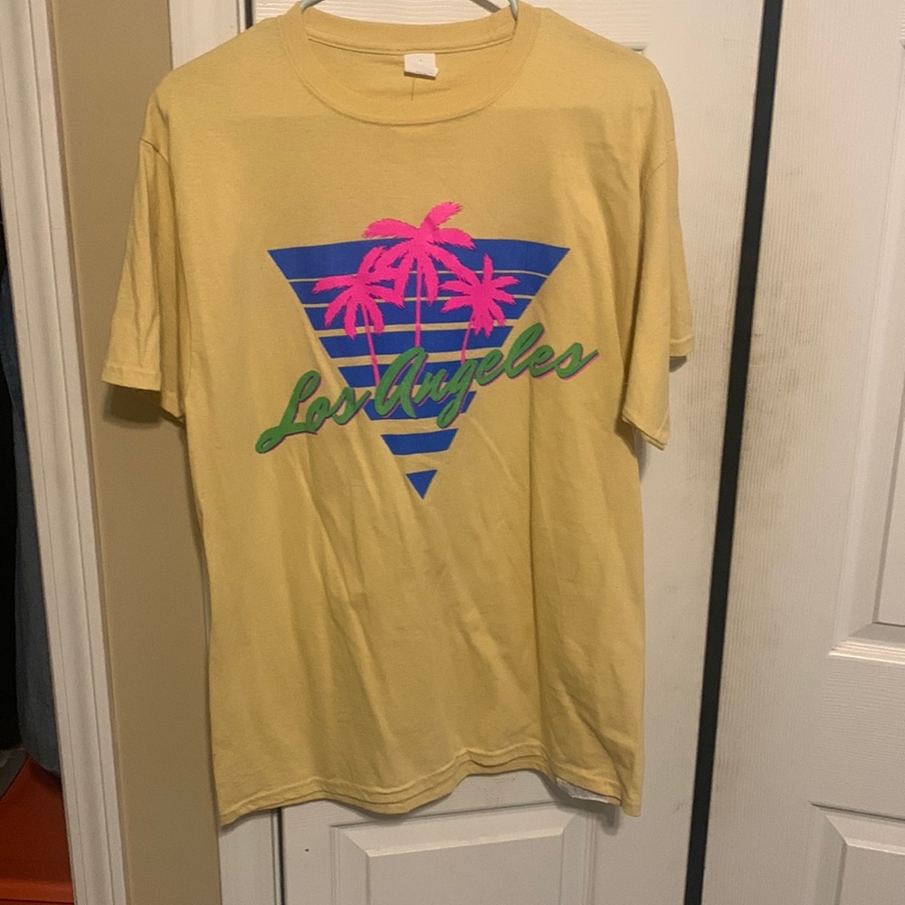 Yellow graphic tee